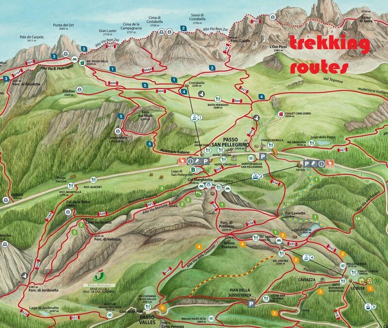 mappa trekking